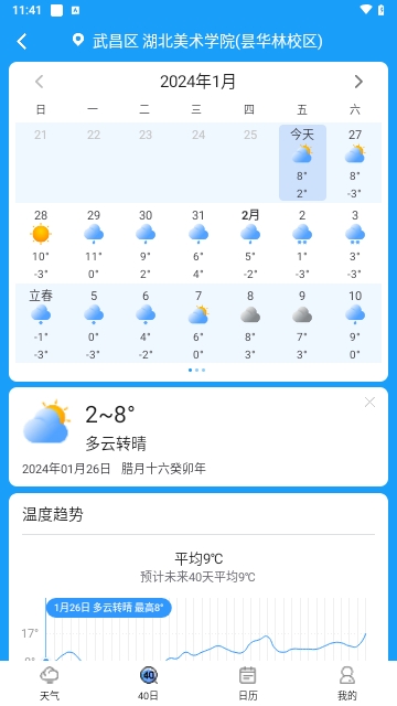 简洁天气截图1