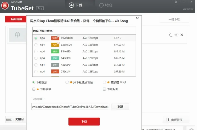 YouTube专业影片下载器截图1