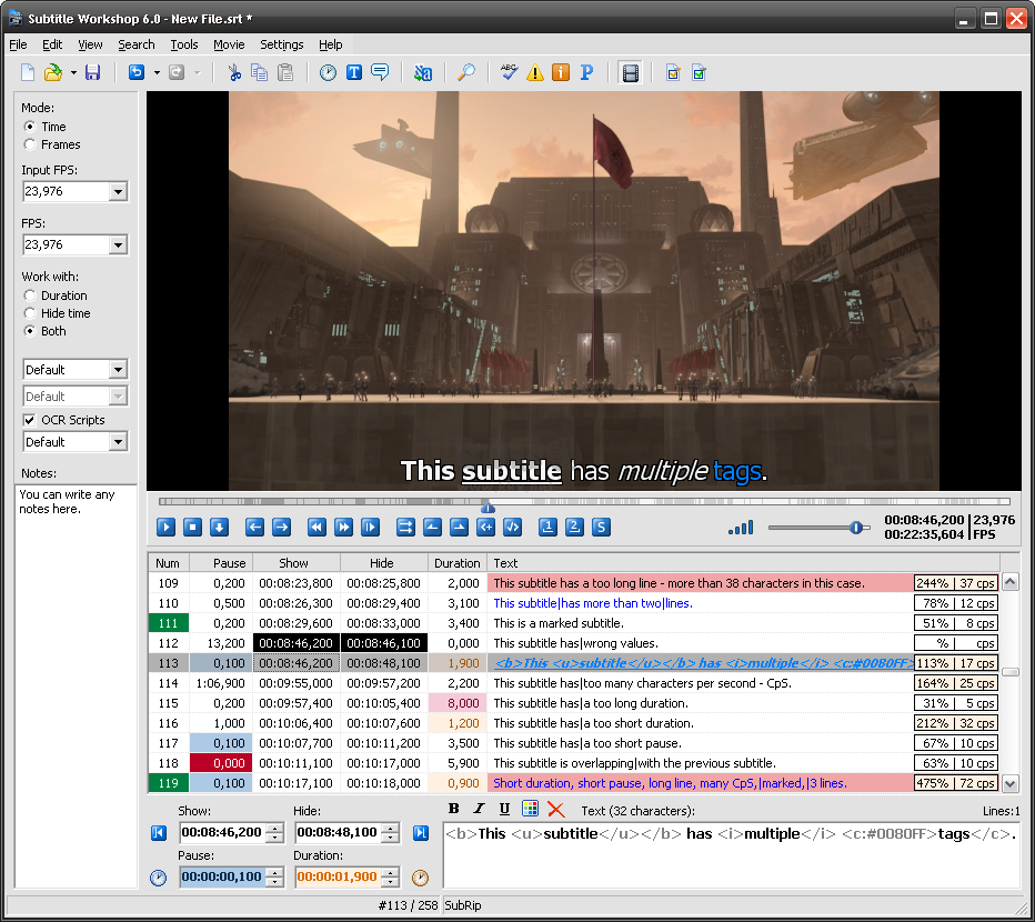 SubtitleWorkshop截图2